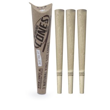  3 x The original Cones King Size unbleached