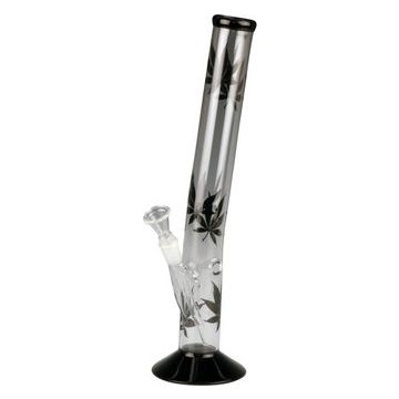 Bong Glas Black Leaf, 35cm