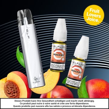 Bundle ELFBAR ELFX Kit + 2 ELFLIQ, Peach