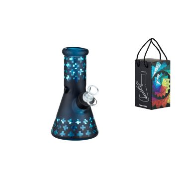 Super Heroes Icebong Matt schwarz-blau, 20cm