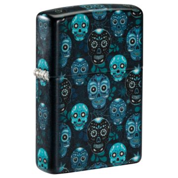 Zippo Feuerzeug "Blue Skulls" 