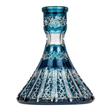 Caesar Crystal Steckbowl Cone - Vertical - Blue