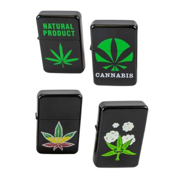 COOL Feuerzeug Black Cannabis, Assortiert