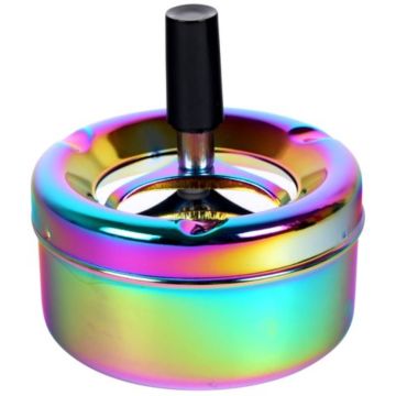 Drehaschenbecher Shiny 9cm - Rainbow