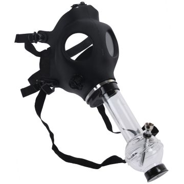 Gasmaske mit Acryl Bong Hazard - Black