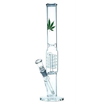 Bong Glas Transparent Leaf, 40cm