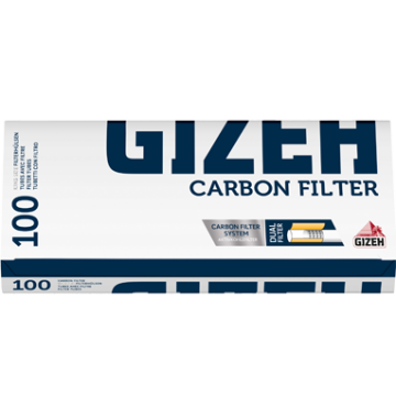 GIZEH Carbon Hülsen mit Aktivkohle (100 Stk.) 