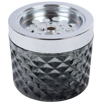 Glas Aschenbecher Windy - Clear Black