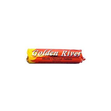 Shishakohle Golden River Yellow ca. 33mm Kohle