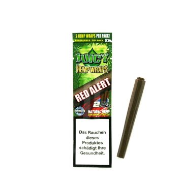 2 x Juicy Hemp Wraps Red Alert - Strawberry