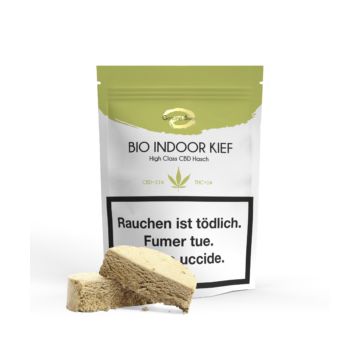 Genuine Swiss CBD Hash, Bio Indoor Kief, 6g