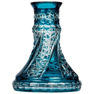 Moze x Caesar Crystal Steckbowl - Fan Cut - Blue