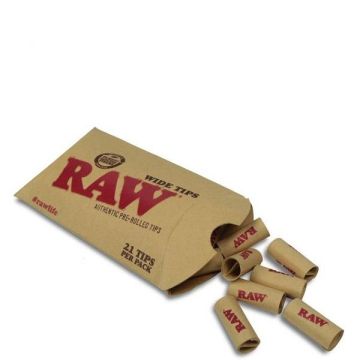 21 x RAW Wide Prerolled Tips