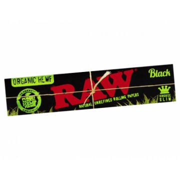 RAW Black Organic Hemp KS Slim 
