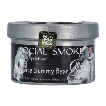 Social Smoke White Gummy Bear 100 gr.