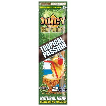 2 x Juicy Hemp Wraps Tropical - Tropical Passion