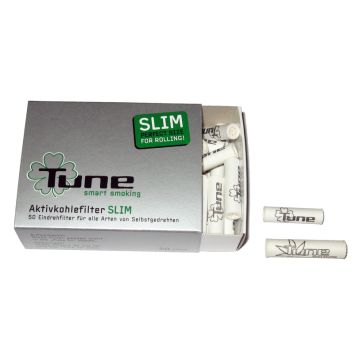 Tune/ Actitube  - Aktivkohlefilter Slim 7mm - 50 Stk.