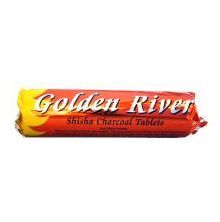 Shishakohle Golden River Yellow ca. 33mm Kohle