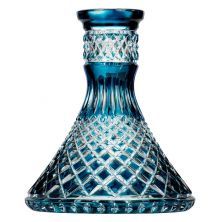Moze x Caesar Crystal Steckbowl Cone - Crown Cut - Blue