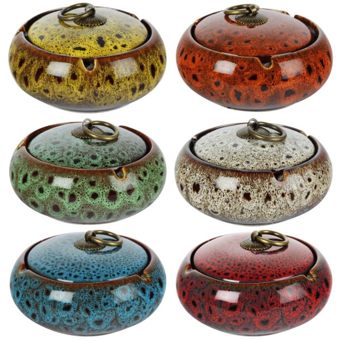 Keramik Aschenbecher Oriental, Assortiert