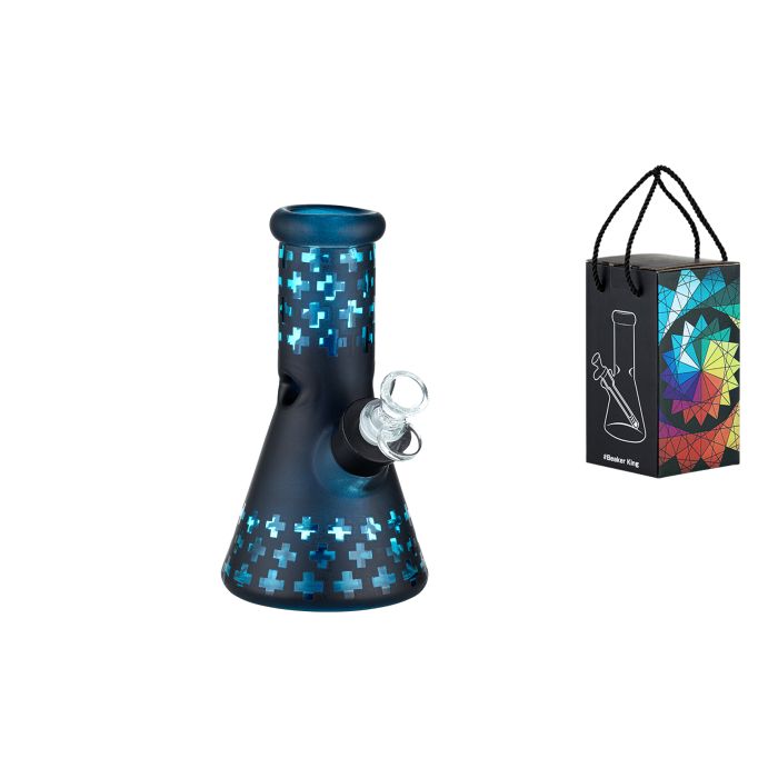 Super Heroes Icebong Matt schwarz-blau, 20cm