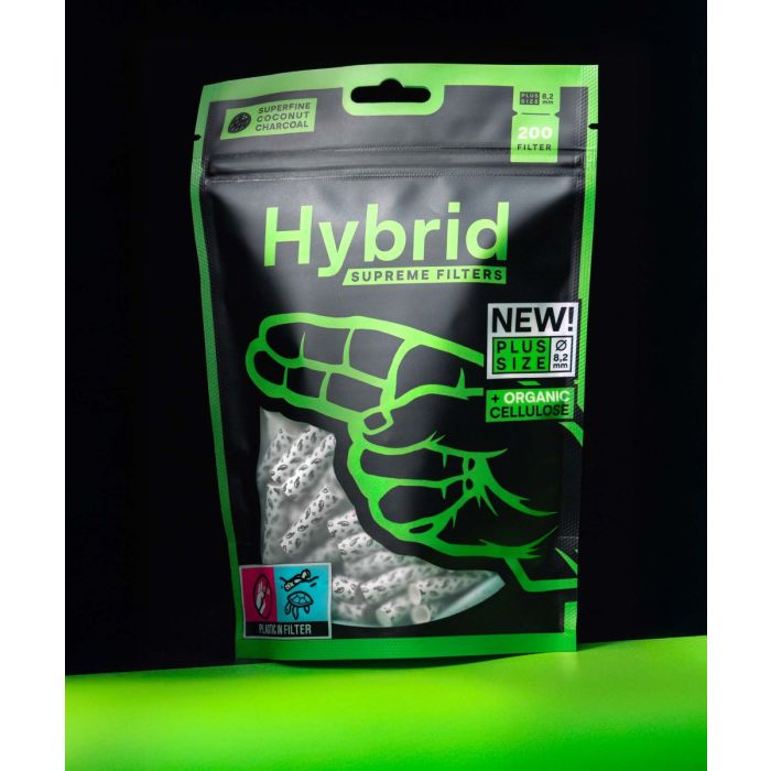 200er Bag Hybrid Supreme Aktivkohlefilter Plus Size - 8.2mm