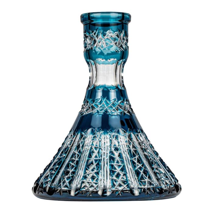 Caesar Crystal Steckbowl Cone - Vertical - Blue