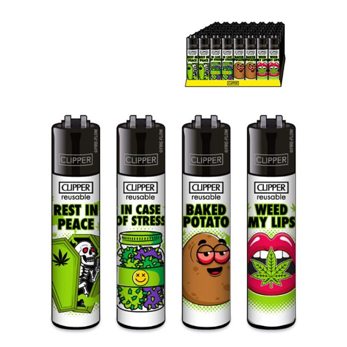 Clipper Slogan backed, assortiert