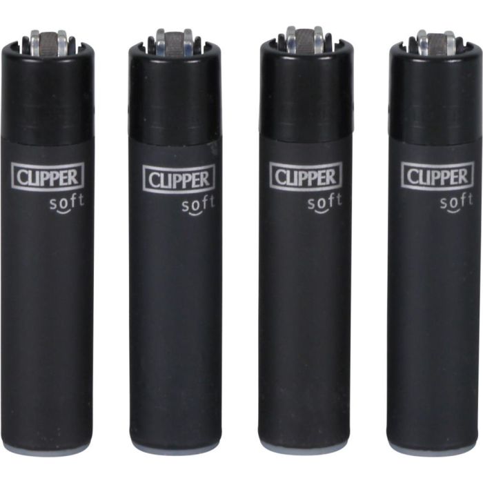 1x Clipper Soft Touch Schwarz