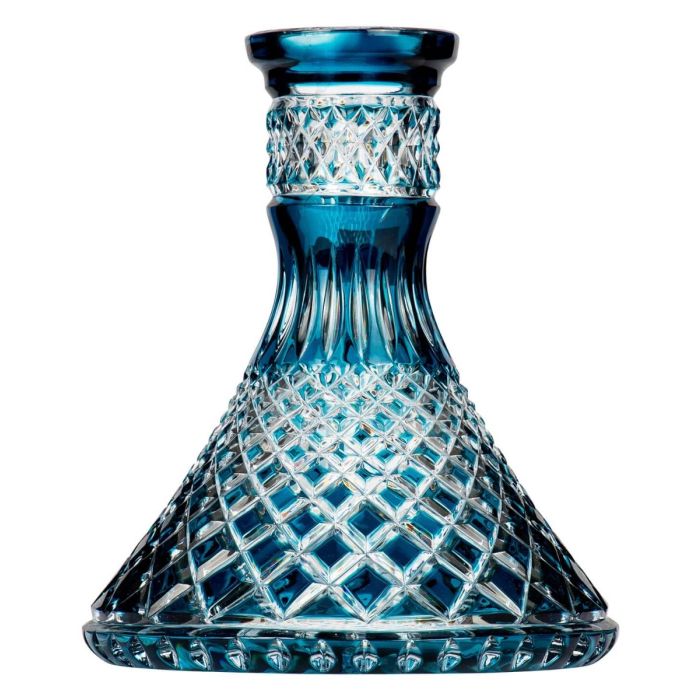 Moze x Caesar Crystal Steckbowl Cone - Crown Cut - Blue