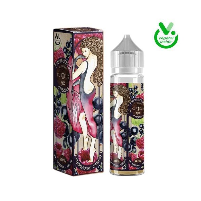 E-Liquid Framboise Cassis, CURIEUX 50ml ''Shortfill''